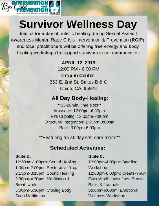 Flyer for Survivor Wellness Day