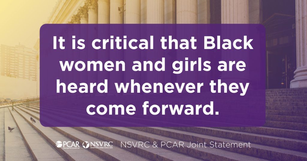 NSVRC & PCAR Joint Statement on Guilty Verdict in R. Kelly Sex Trafficking Trial